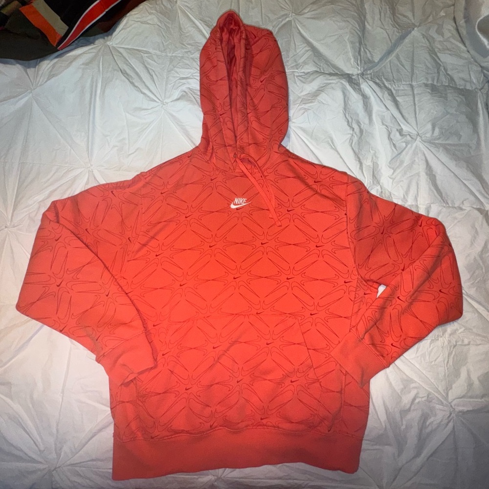Nike Bright Orange Graphic Hoodie